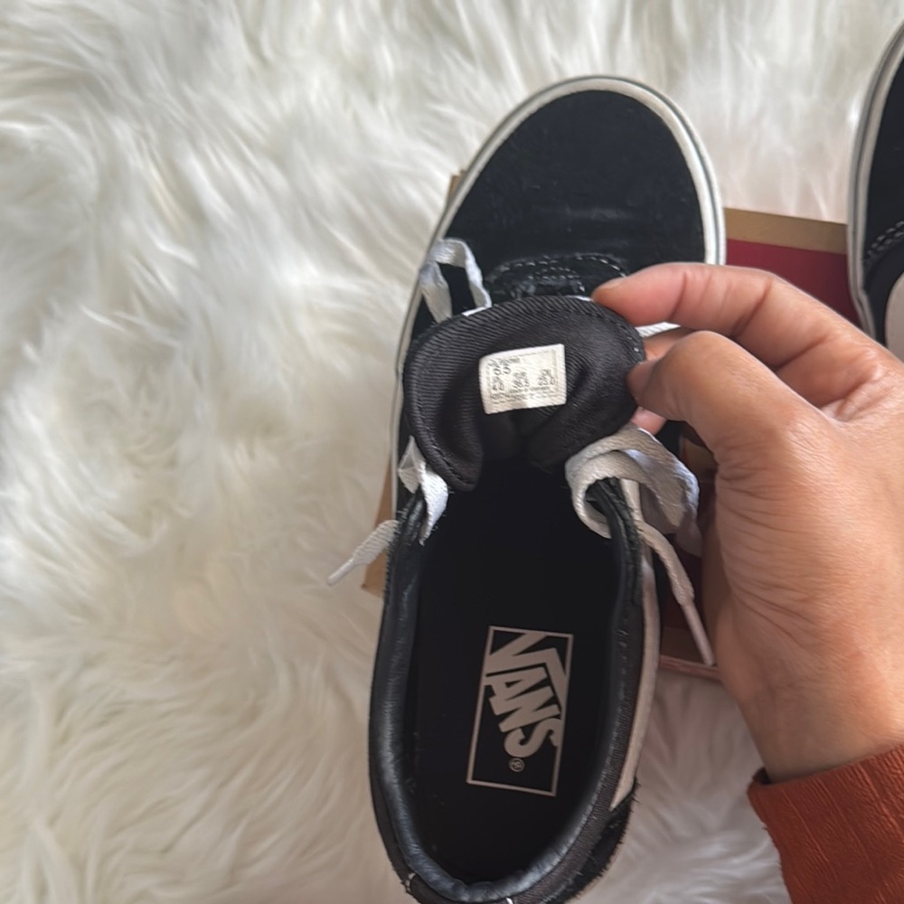 Vans Black and White Sneakers - Picture 8 of 13